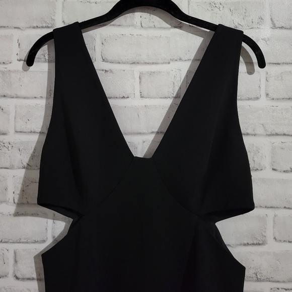EUC Theory Cut Out Admiral Crepe Dress Black size 12 - Picture 4 of 8